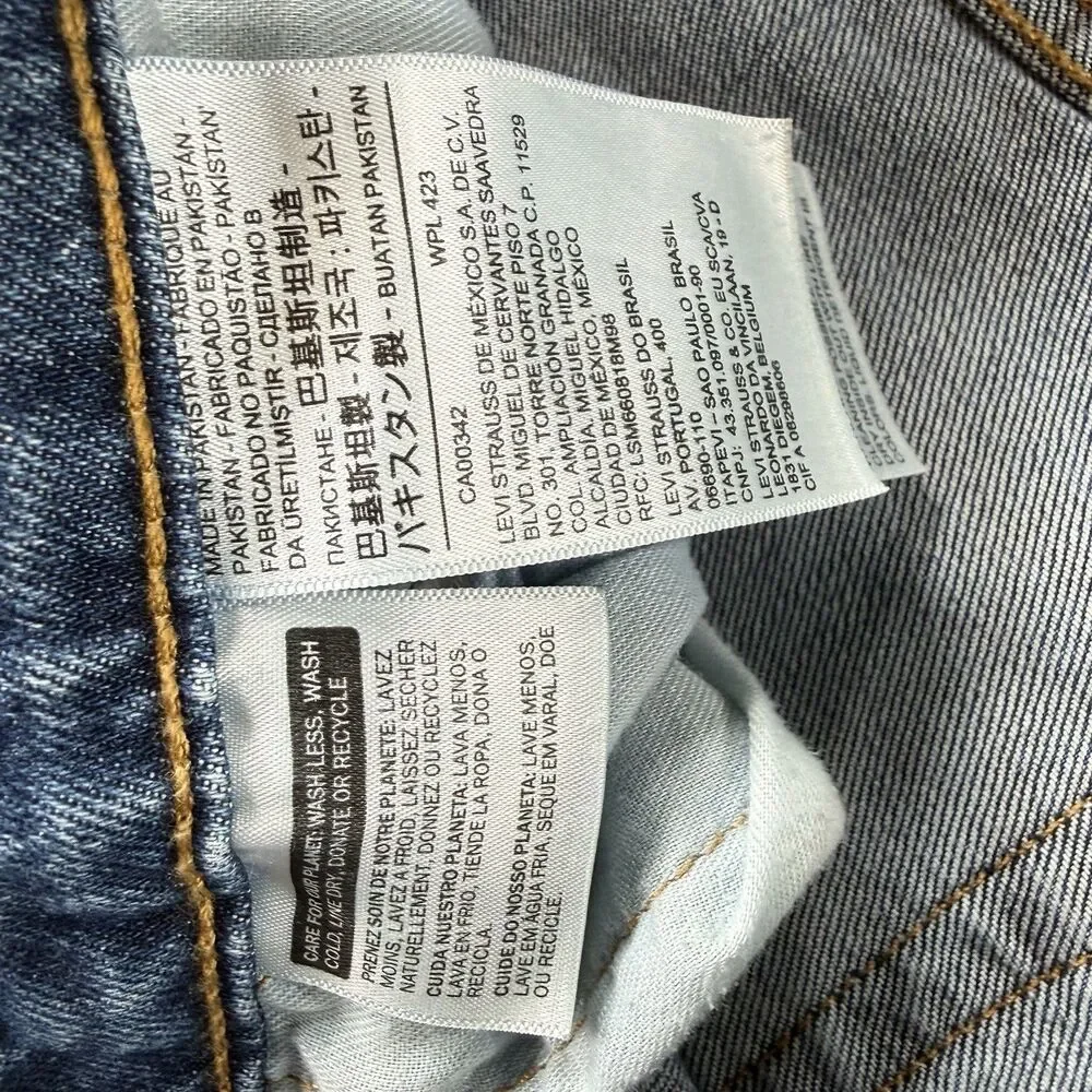 LEVIS MENS BLUE JEAN 514 36x34 STRAIGHT FIT STRETCH COTTON DENIM DUNGAREE